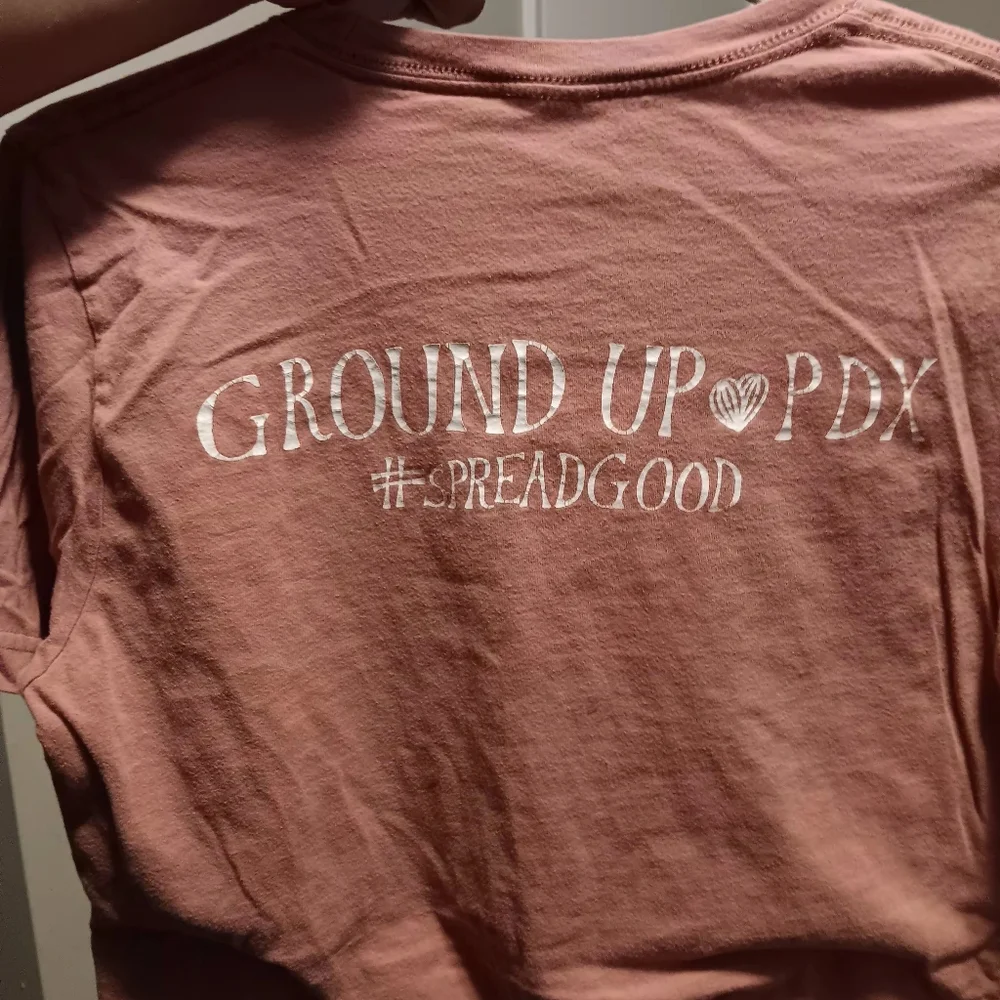 Women's Mauve Graphic Tee - "Lifting Womxn Up" - Picture 12 of 12